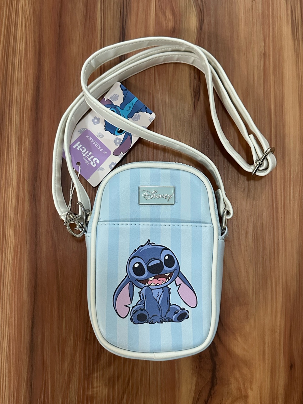NWT Disney Primark Light Blue Stitch Mini Crossbody Bag